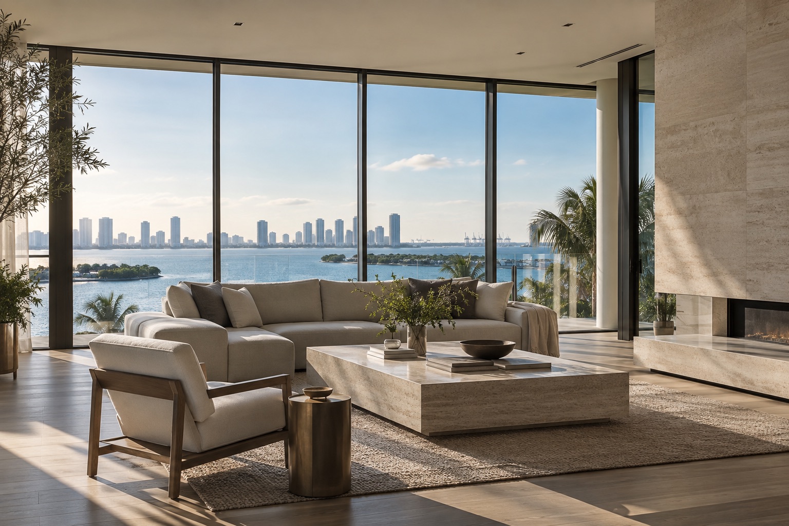 Representative placeholder: light-filled residence interior